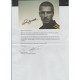 David Beckham "signed card" and letter.